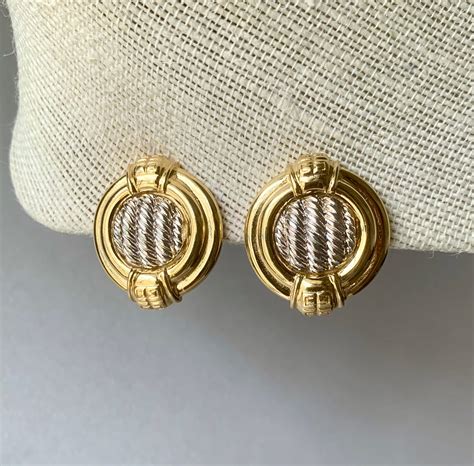 givenchy vintage jewelry|vintage givenchy clip on earrings.